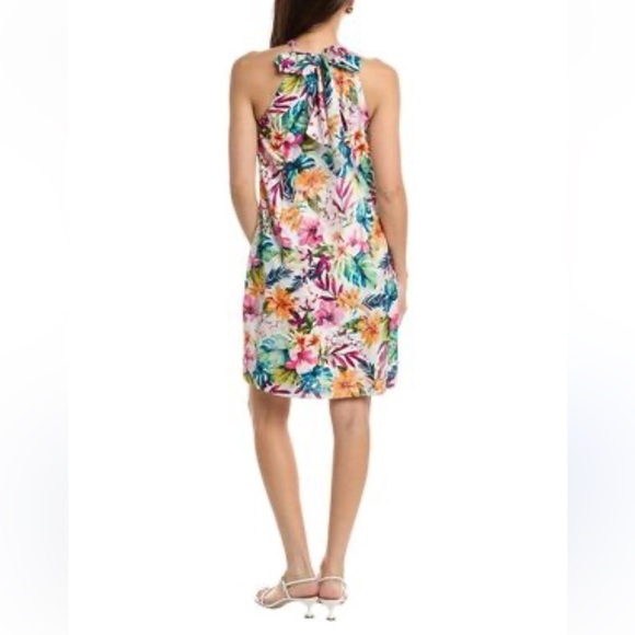 Tommy Bahama Garden of Hope & Courage Silk Shift Dress Tropical Print NWT $238 - Picture 4 of 16